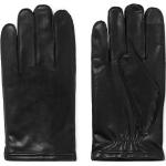 Reduzierte Schwarze Elegante HUGO BOSS BOSS Gefütterte Handschuhe aus Leder für Herren Größe 8.5 