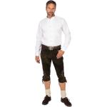 Braune Kniebundhosen & Kniebundlederhosen mit Gürtel aus Leder für Herren Größe XL 