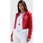 Reduzierte Rote Amy Vermont Mini Kurze Lederjacken aus Leder für Damen 