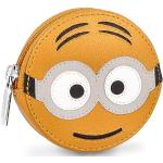 Gelbe Emoji Smiley Damenschlüsseletuis & Damenschlüsseltaschen mit Reißverschluss aus Leder klein 