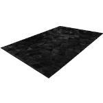 Reduzierte Schwarze Moderne Design-Teppiche aus Leder 120x170 Breite 100-150cm, Höhe 100-150cm, Tiefe 150-200cm 
