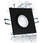 Schwarze Moderne Rechteckige LED-Deckenleuchten aus Keramik rostfrei GU10 