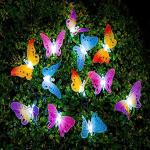 Reduzierte Bunte Schmetterlingslichterketten mit Insekten-Motiv 