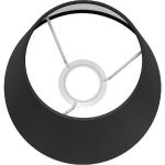 Schwarze Minimalistische Runde Runde Lampenschirme aus Textil 