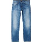 Dunkelblaue LEE 101 Bio Straight Leg Jeans mit Reißverschluss aus Baumwolle für Herren 