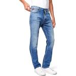Blaue Lee Cooper Harry Straight Leg Jeans mit Reißverschluss aus Denim für Herren Weite 40 