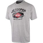 Graue Melierte Lee Cooper T-Shirts aus Jersey für Herren Größe XL 