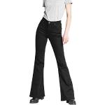 Reduzierte Schwarze LEE Bootcut Jeans mit Knopf aus Denim für Damen Weite 31 