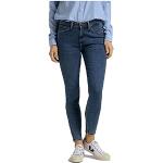 Blaue LEE Scarlett Skinny Jeans aus Denim für Damen Weite 34 