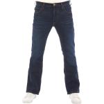 Dunkelblaue Stonewashed Jeans aus Baumwolle für Herren Größe L Weite 33, Länge 36 