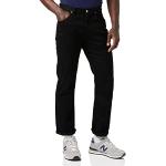Reduzierte Schwarze LEE Brooklyn Straight Leg Jeans mit Reißverschluss aus Denim für Herren Weite 36 