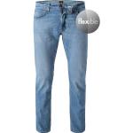 Hellblaue LEE Bio Slim Fit Jeans aus Denim für Herren Weite 29, Länge 30 