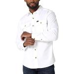 Weiße Langärmelige LEE Button Down Kragen Hemden mit Button-Down-Kragen aus Baumwolle für Herren Größe L 