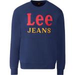 Marineblaue LEE Herrensweatshirts aus Baumwolle Größe L 