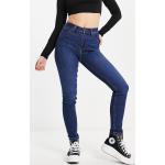 Reduzierte Marineblaue LEE High Waist Jeans aus Denim für Damen Weite 29 