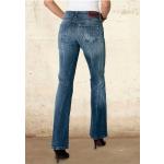 Blaue LEE Marion Bootcut Jeans aus Denim für Damen Weite 29 