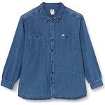 Blaue LEE Regular Fit Hemden aus Flanell für Herren Größe L 