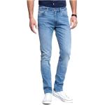 Reduzierte Blaue Bestickte LEE Slim Fit Jeans aus Baumwolle maschinenwaschbar für Herren Weite 36, Länge 32 