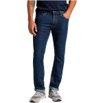 Reduzierte Blaue LEE Slim Fit Jeans mit Reißverschluss aus Denim für Herren Weite 38, Länge 34 für den für den Herbst 