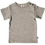 Gestreifte Sportliche Kurzärmelige Leela Cotton Bio Nachhaltige Kinderkapuzenshirts für Jungen Größe 80 