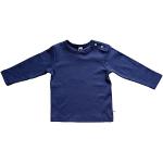 Marineblaue Sportliche Langärmelige Leela Cotton Bio Nachhaltige Kinderkapuzenshirts für Babys Größe 92 