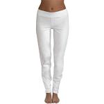 Leela Cotton Damen Yogahose Hose Bio-Baumwolle Freizeithose Sporthose Pilates (XL, naturweiß)