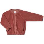 Mauvefarbene Leela Cotton Bio Nachhaltige College Jacken für Kinder & Baseball Jacken für Kinder mit Reißverschluss aus Baumwolle Größe 98 