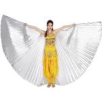 Silberne Flügel aus Polyester für Damen Einheitsgröße 