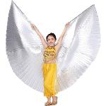 Silberne Flügel aus Polyester für Kinder Einheitsgröße 