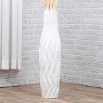 Reduzierte Weiße Minimalistische 70 cm leewadee Große Vasen 70 cm 