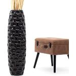 Schwarze Minimalistische 90 cm leewadee Bodenvasen & Vasen für Pampasgras 90 cm 