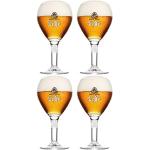 Leffe Glasses 33CL (Set of 4) Large Stem + 4 Leffe Beer Mats