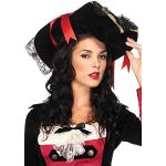 Reduzierte Schwarze Leg Avenue Piratenhüte aus Spitze für Damen Einheitsgröße 