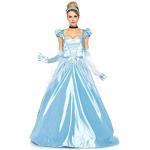 Reduzierte Blaue Leg Avenue Cinderella Prinzessin-Kostüme aus Satin für Damen Größe L 