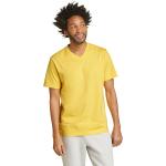 Gelbe Eddie Bauer V-Ausschnitt T-Shirts aus Baumwolle für Herren Größe XXL 