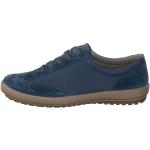 Blaue Legero Tanaro Low Sneaker in Normalweite aus Veloursleder wasserfest für Damen Größe 38,5 für den für den Winter 