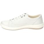 Reduzierte Weiße Legero Tanaro Low Sneaker mit Schnürsenkel in Komfortweite aus Leder für Damen Größe 38 