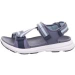 Blaue Legero Outdoor-Sandalen mit Klettverschluss in Normalweite aus Textil für Damen für den für den Sommer 