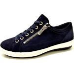 Reduzierte Blaue Elegante Legero Low Sneaker mit Schnürsenkel in Normalweite aus Veloursleder für Damen Größe 41 