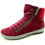 Reduzierte Rote Elegante Legero High Top Sneaker & Sneaker Boots mit Schnürsenkel in Normalweite aus Nubukleder Leicht für Damen Größe 38,5 