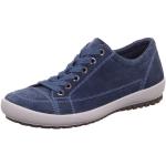 Reduzierte Blaue Legero Tanaro Low Sneaker in Normalweite aus Leder mit herausnehmbarem Fußbett für Herren Größe 43,5 