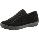 Schwarze Legero Tanaro Low Sneaker in Normalweite aus Veloursleder mit herausnehmbarem Fußbett für Damen Größe 41,5 