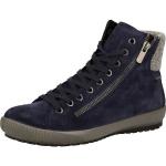 Reduzierte Blaue Legero Tanaro High Top Sneaker & Sneaker Boots mit Reißverschluss aus Leder für Damen Größe 41,5 