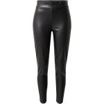 Reduzierte Schwarze Unifarbene DKNY 7/8 Leggings aus PU für Damen Größe M 