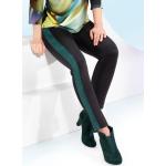 Schwarze bader Wetlook-Leggings & Glanzleggings aus Polyester für Damen Größe XS 