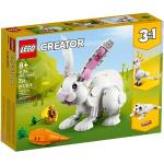 LEGO 31133 Creator 3-in-1 Weißer Hase, Konstruktionsspielzeug