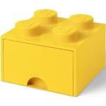Gelbe Spielzeugkisten & Spielkisten mit Schublade 
