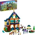 LEGO 41683 Friends Reiterhof im Wald mit Minifiguren, Pferdespielzeug, 7+
