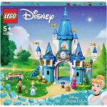 LEGO 43206 Disney Princess Cinderellas Schloss, Konstruktionsspielzeug Mit 3 Mini-Puppen inkl. Prinzessin Cinderella
