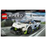 LEGO 76900 Speed Champions Koenigsegg Jesko, Konstruktionsspielzeug weiß/schwarz